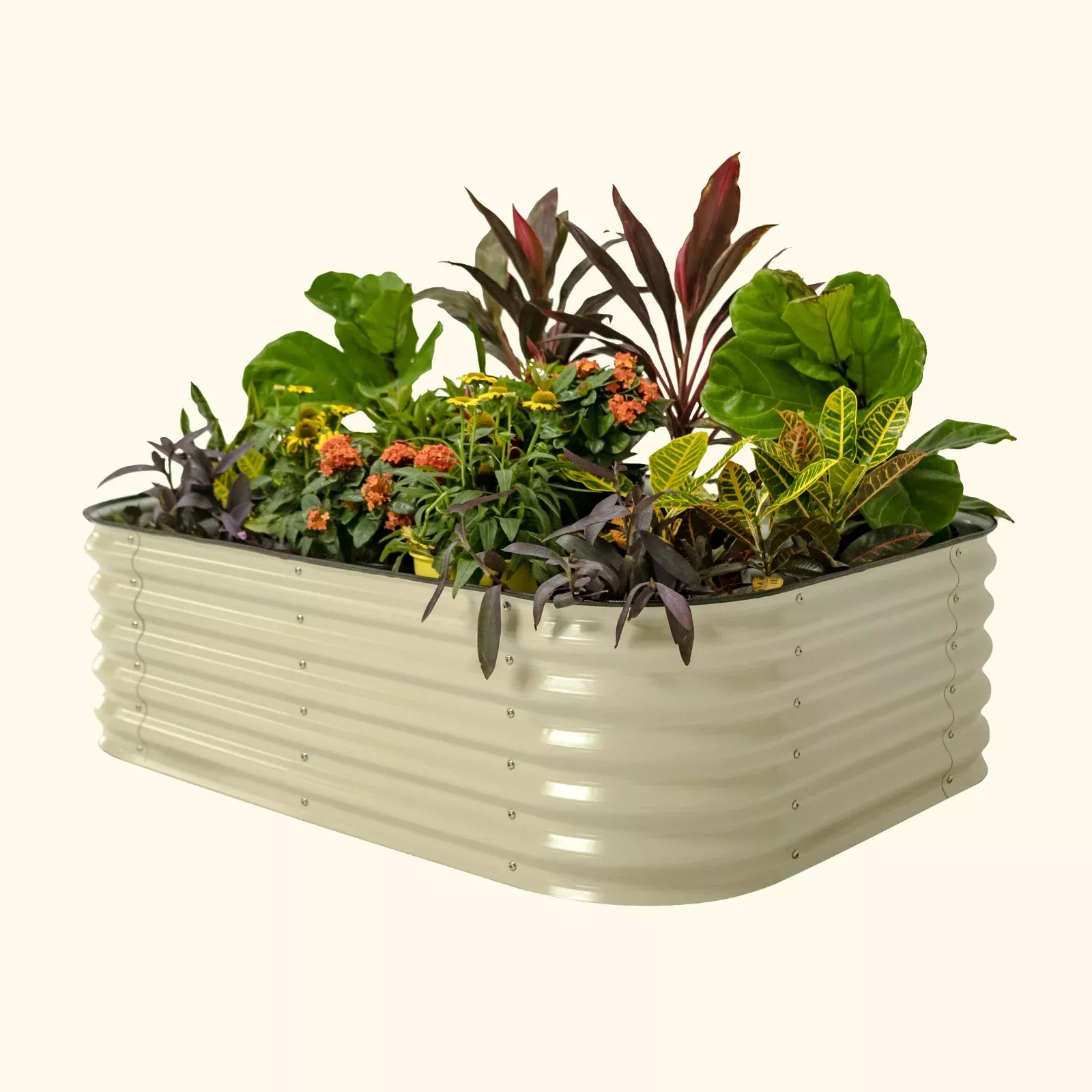 17″ Tall 6-in-1 Medium Modular Metal Raised Garden Bed Kit