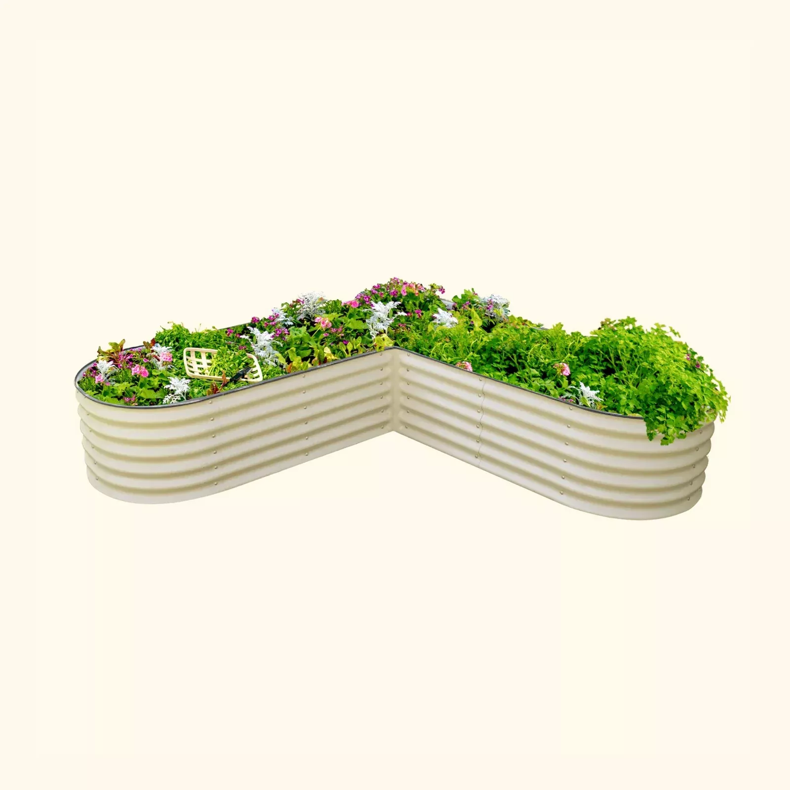 17″ Tall L-Shaped Raised Garden Bed Kit – Large Size