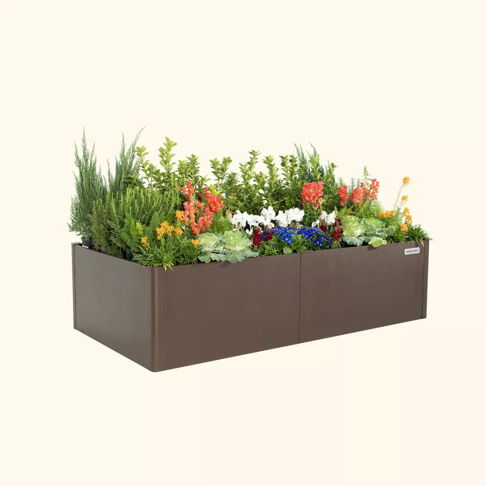 17″ Tall Modern 42″ x 83″ Metal Raised Garden Bed