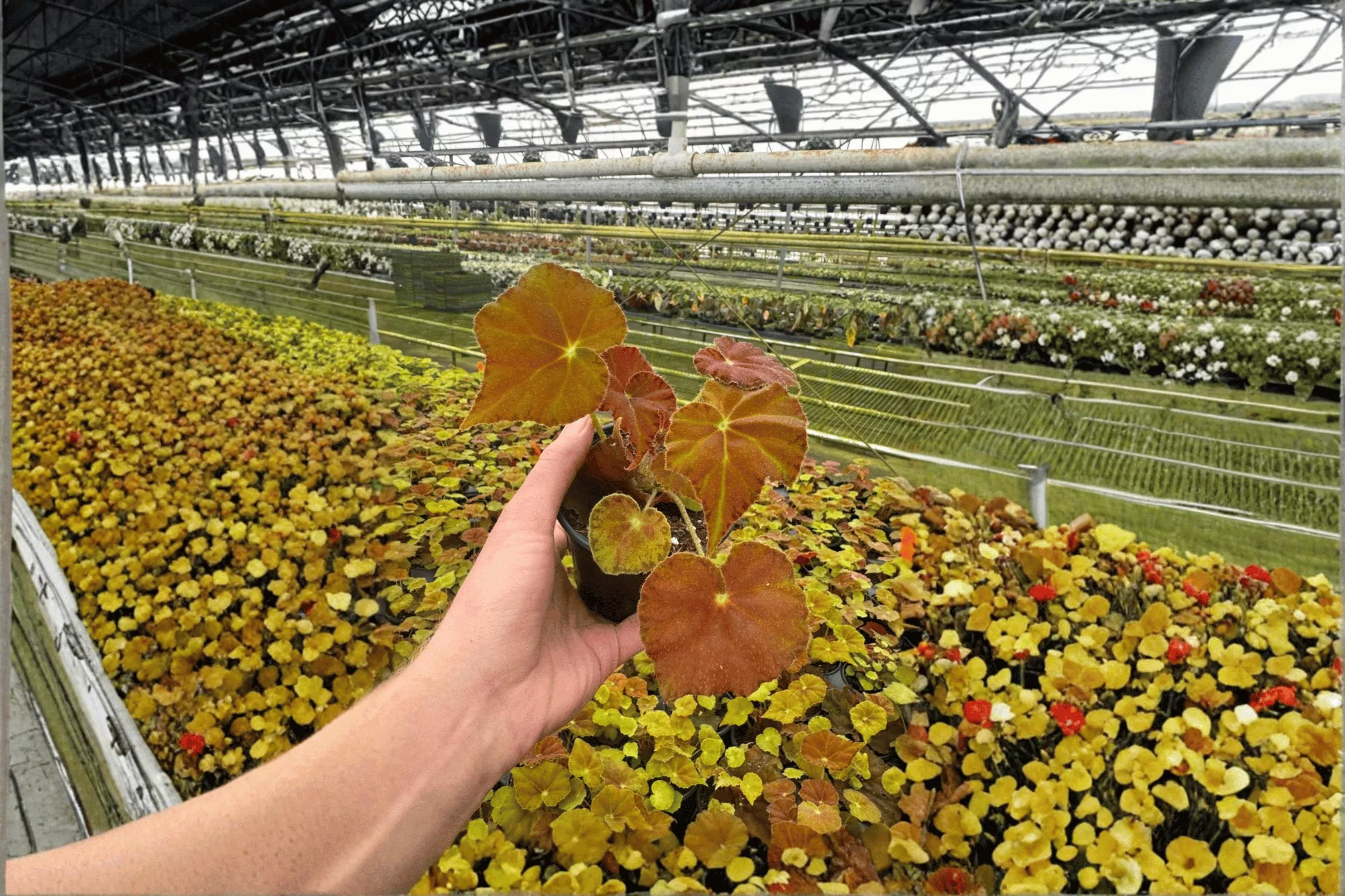 2 Begonia 'Amber Love' Starter Plants Bare Root – Begonia 'Amber Love'