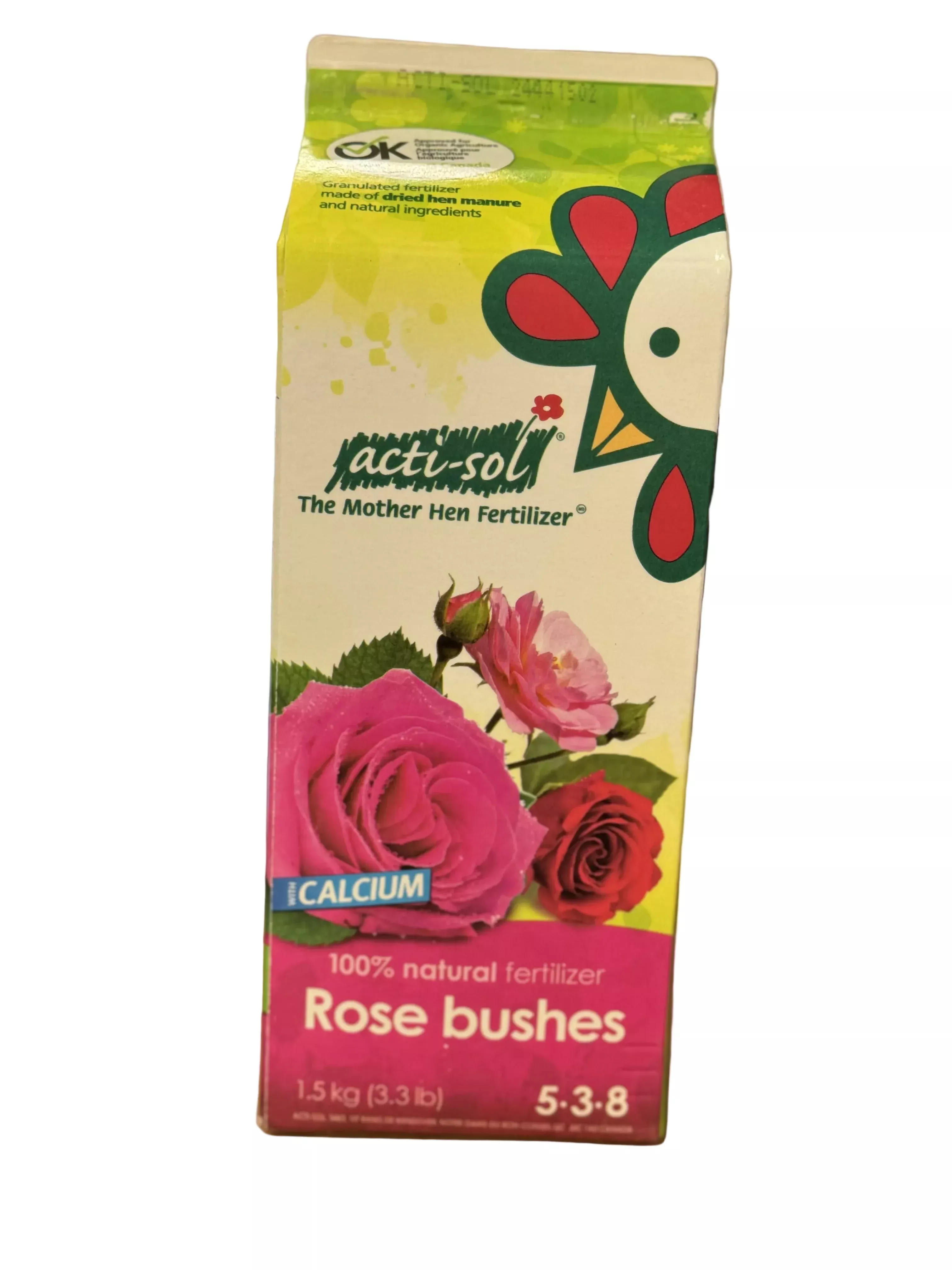 ActiSol - Hen Manure for Rose Bushes 5-3-8 1.5KG