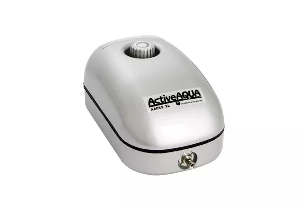 Active Aqua - Air Pump 1 Outlet 50 GPH - Super Silent & Adjustable