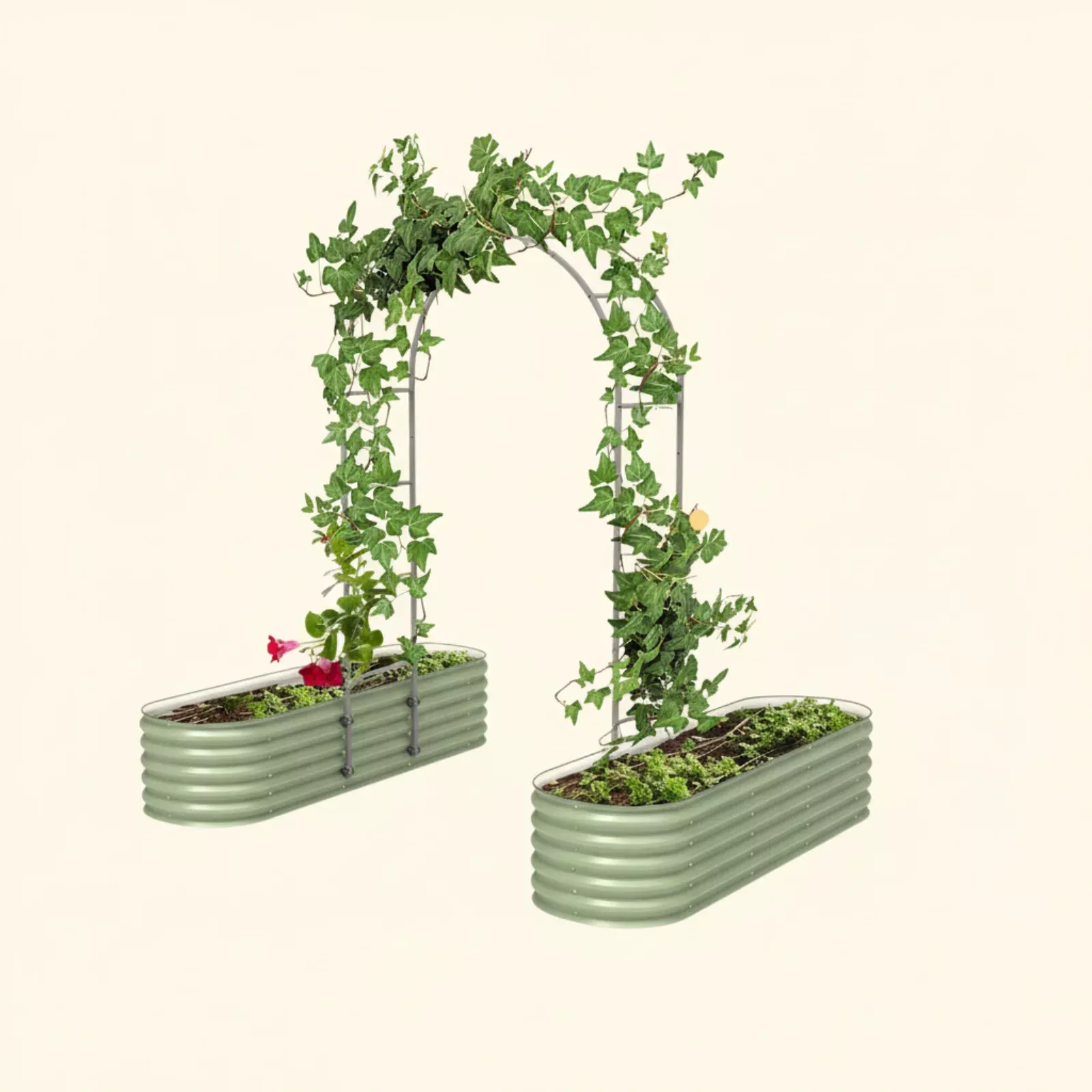 Arched Trellis System for Raised Garden Beds