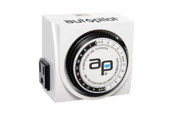 Autopilot - Dual-Outlet Analog Timer - Control for Lights & Hydro Systems