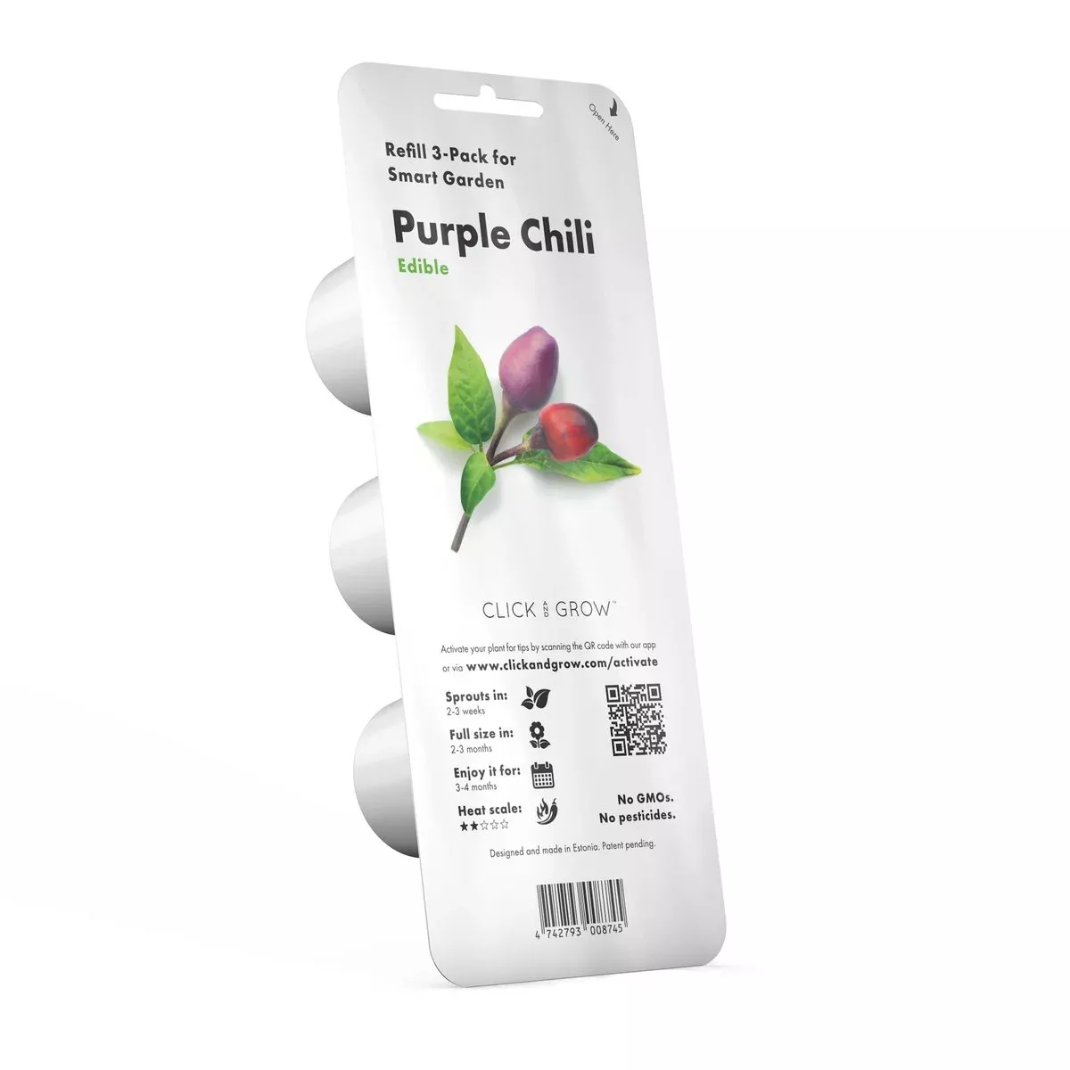 Click & Grow Refill 3-Pack - Purple Chili
