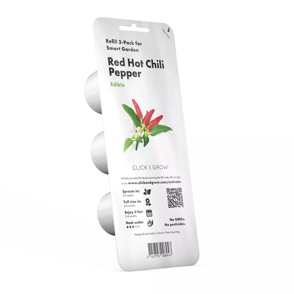 Click & Grow Refill 3-Pack - Red Hot Chilli Pepper
