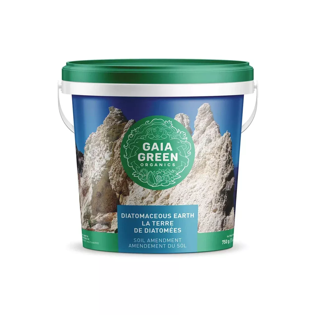 gaia green diatomaceous earth soil amendment 750g bucket