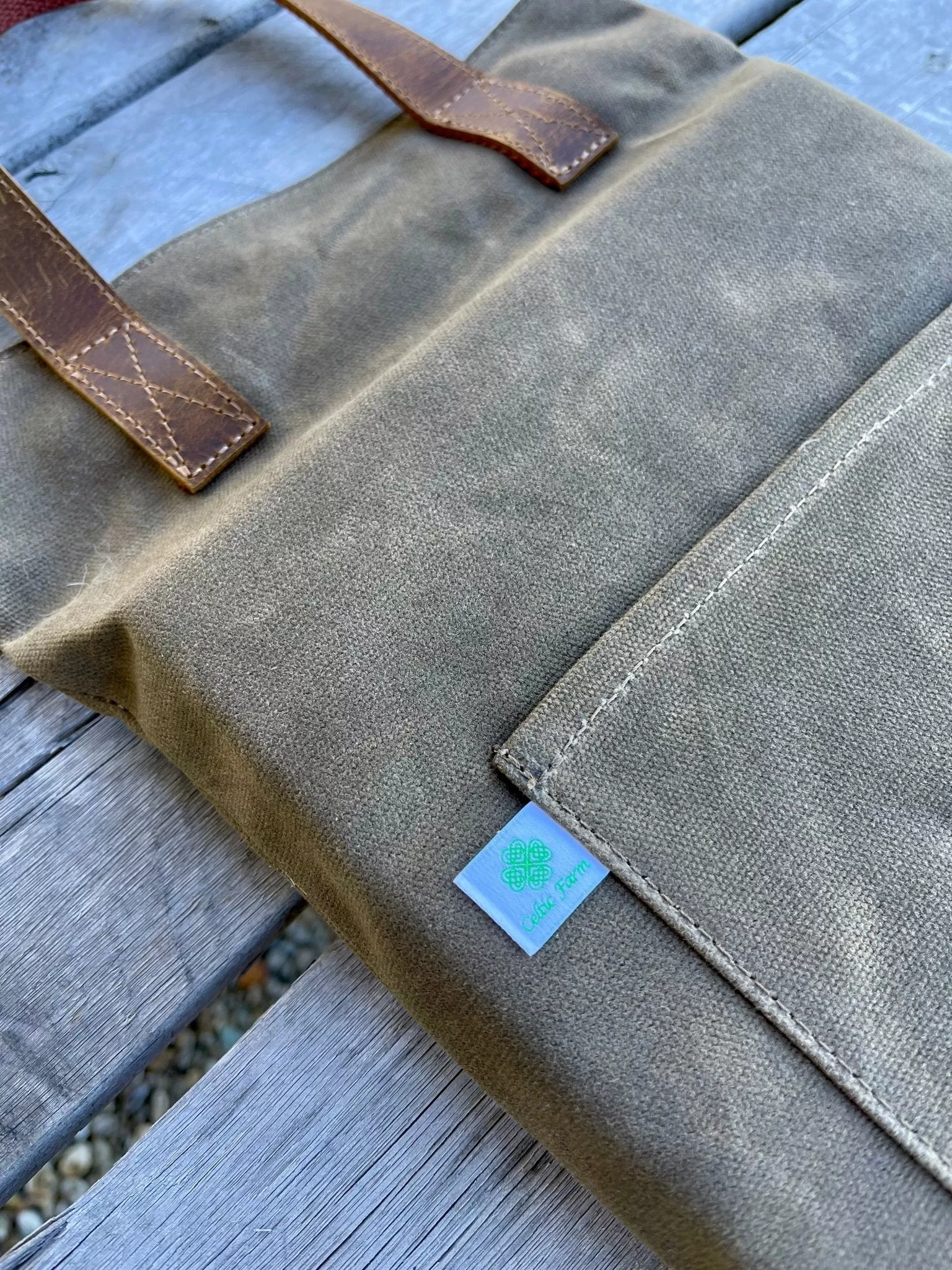 Garden Kneeler Pad - Waxed Canvas Garden Pad
