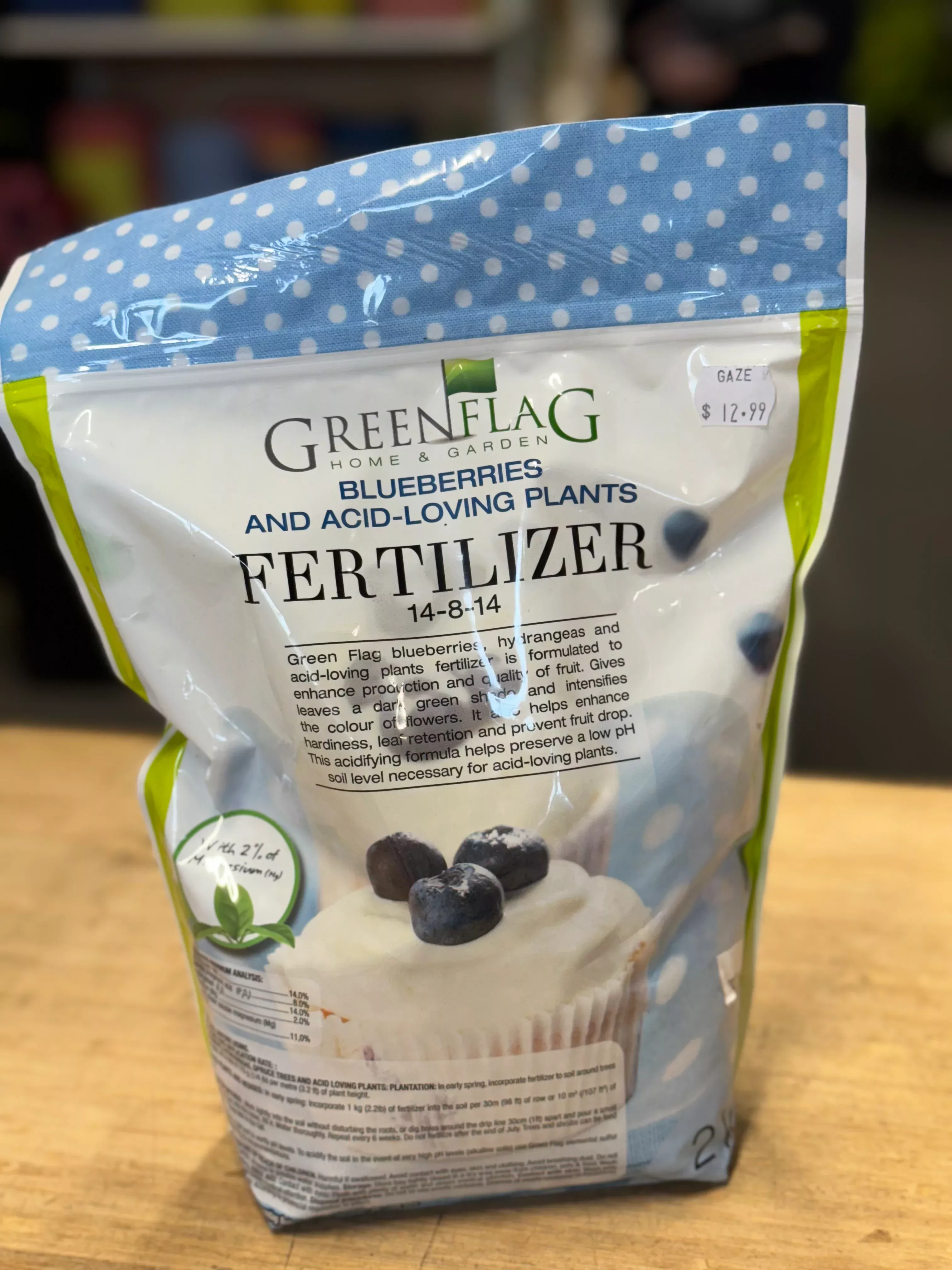 GreenFlag - Blueberries and Acid-Loving Plants (hydrangeas) fertilizer 14-8-14 2KG