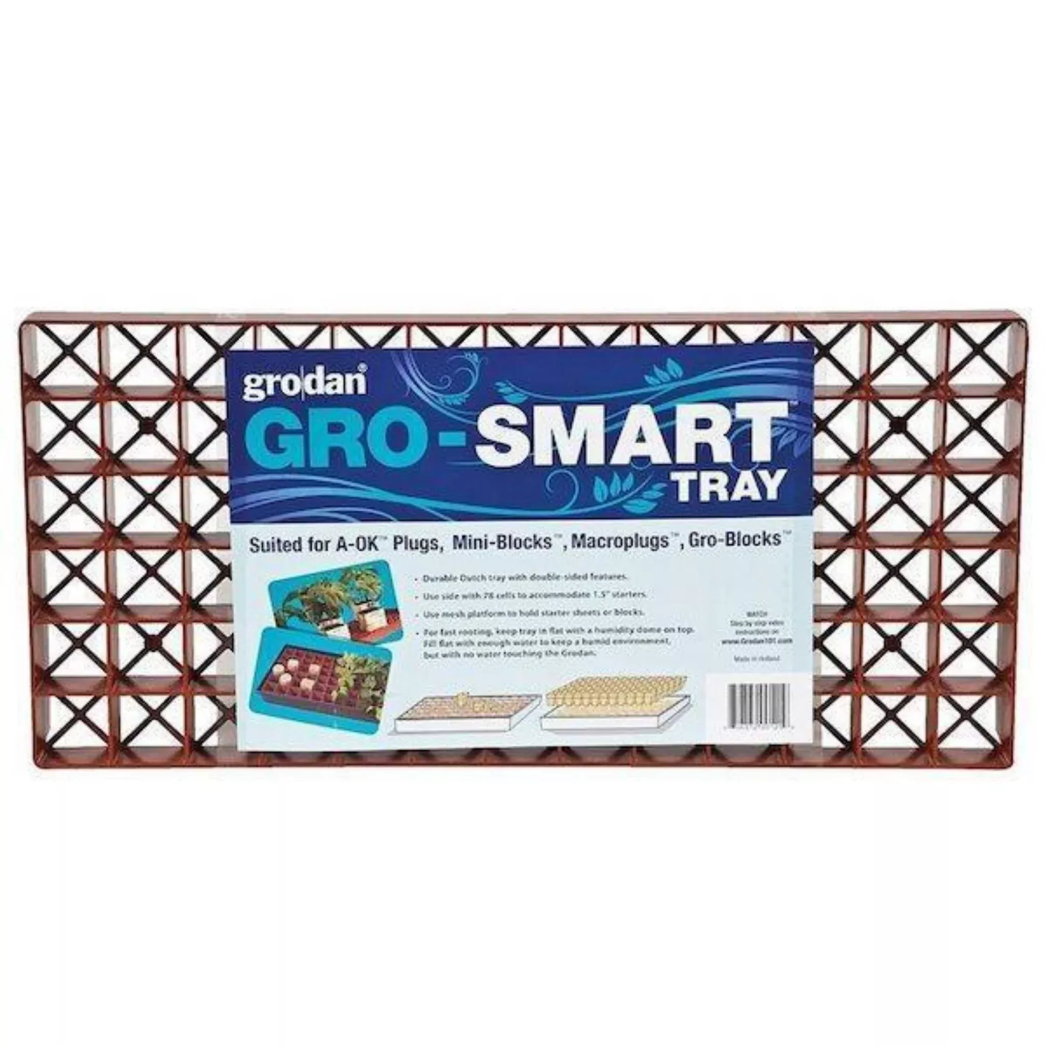 Grodan - Gro-Smart Tray Insert - Versatile and Durable for Optimal Plant Starts