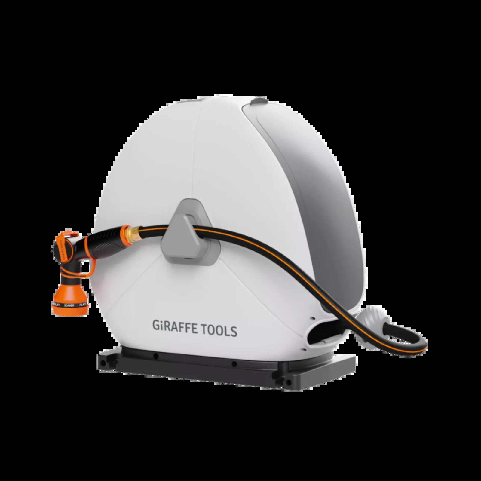 Ground-Mounted Retractable Garden Hose Reel with Auto-Rewind, 1/2 in x 82 ft