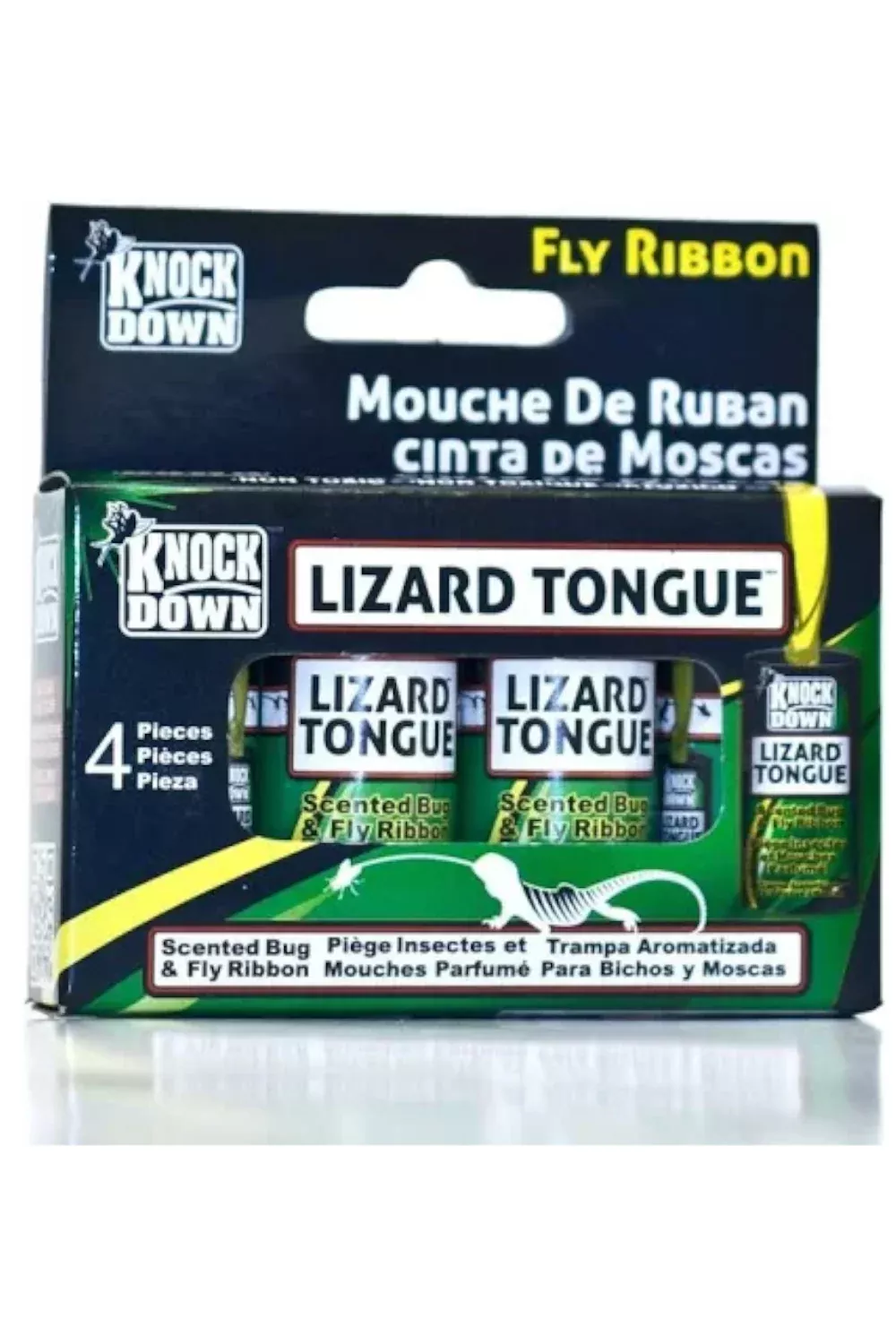 Lizard Tongue Fly Ribbon - 4 Pack