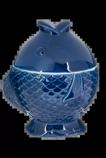 Modern Fish Container Large Dark Blue