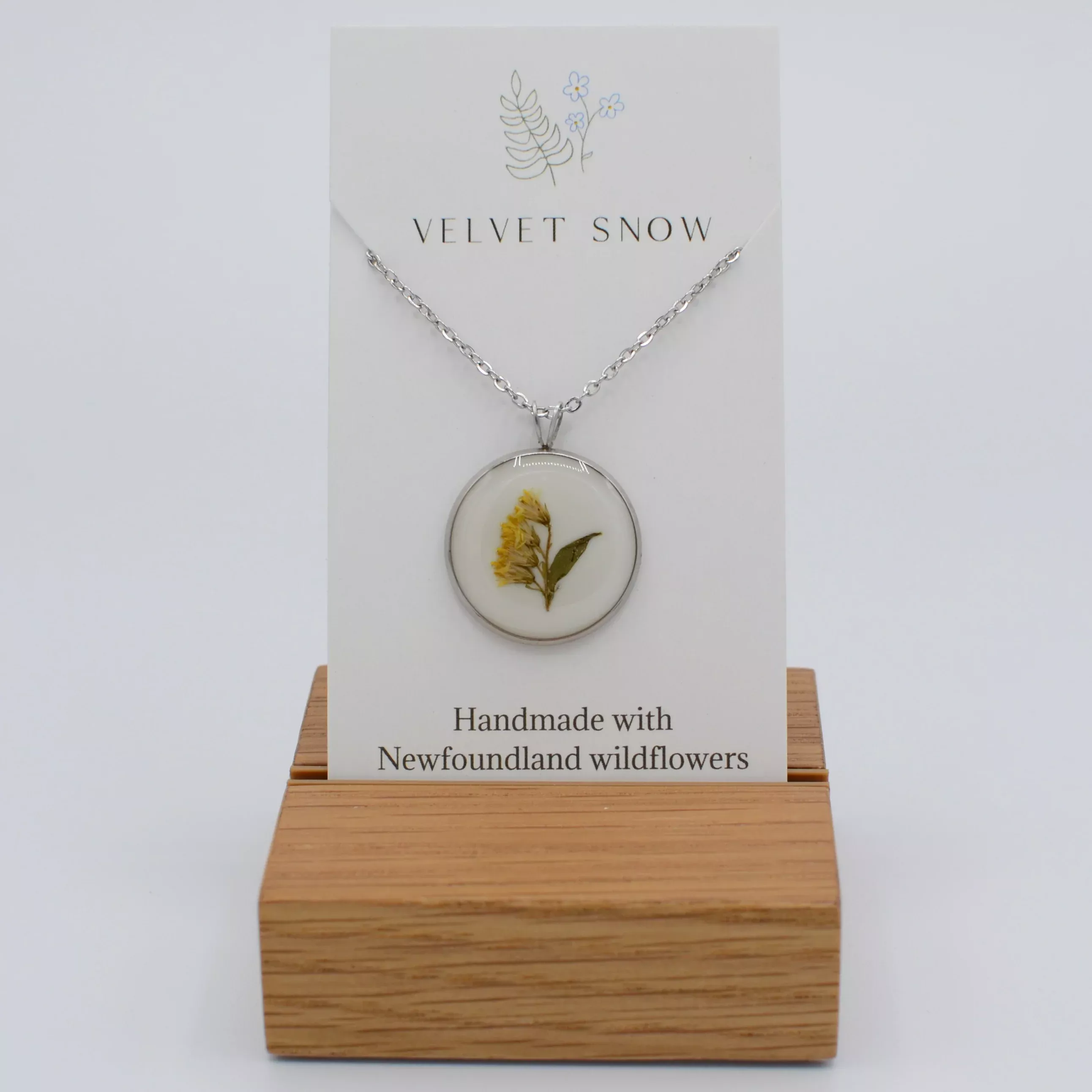 Necklace | Goldenrod | Medium, Round | Stainless Steel