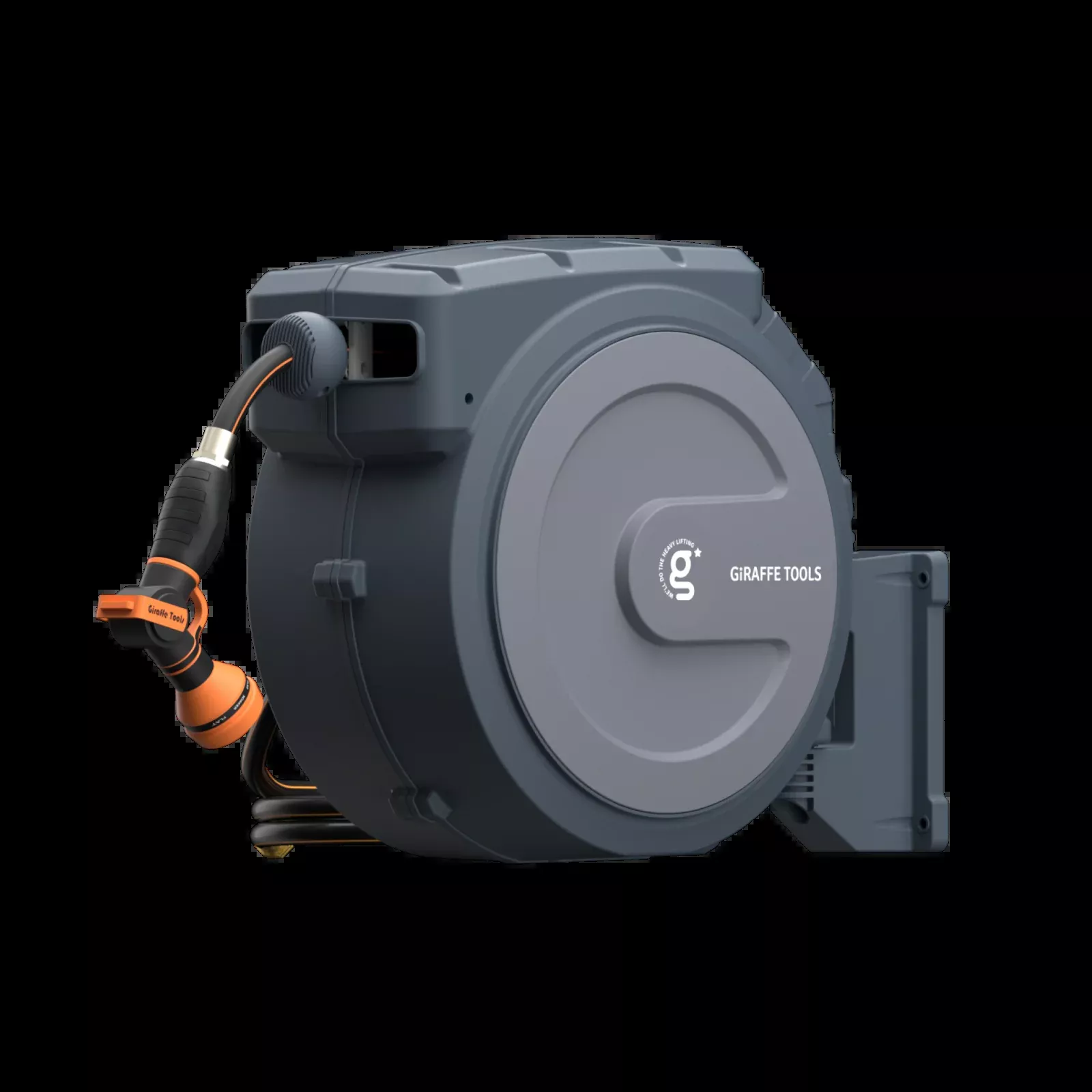 Retractable Garden Hose Reel with Auto-Rewind, 1/2 in x 130 ft