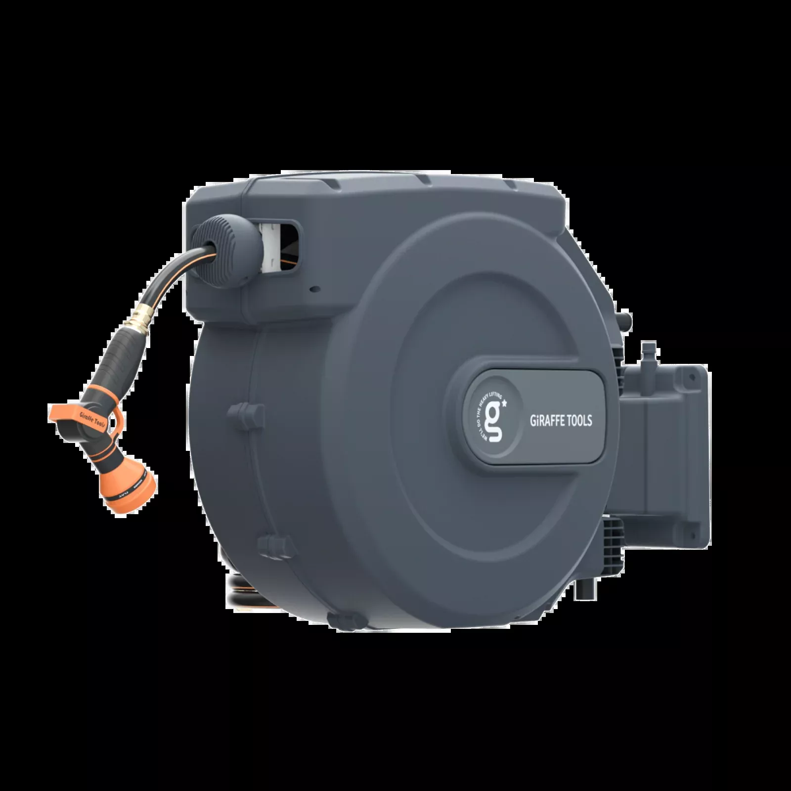 Retractable Garden Hose Reel with Auto-Rewind, 5/8 in x 115 ft