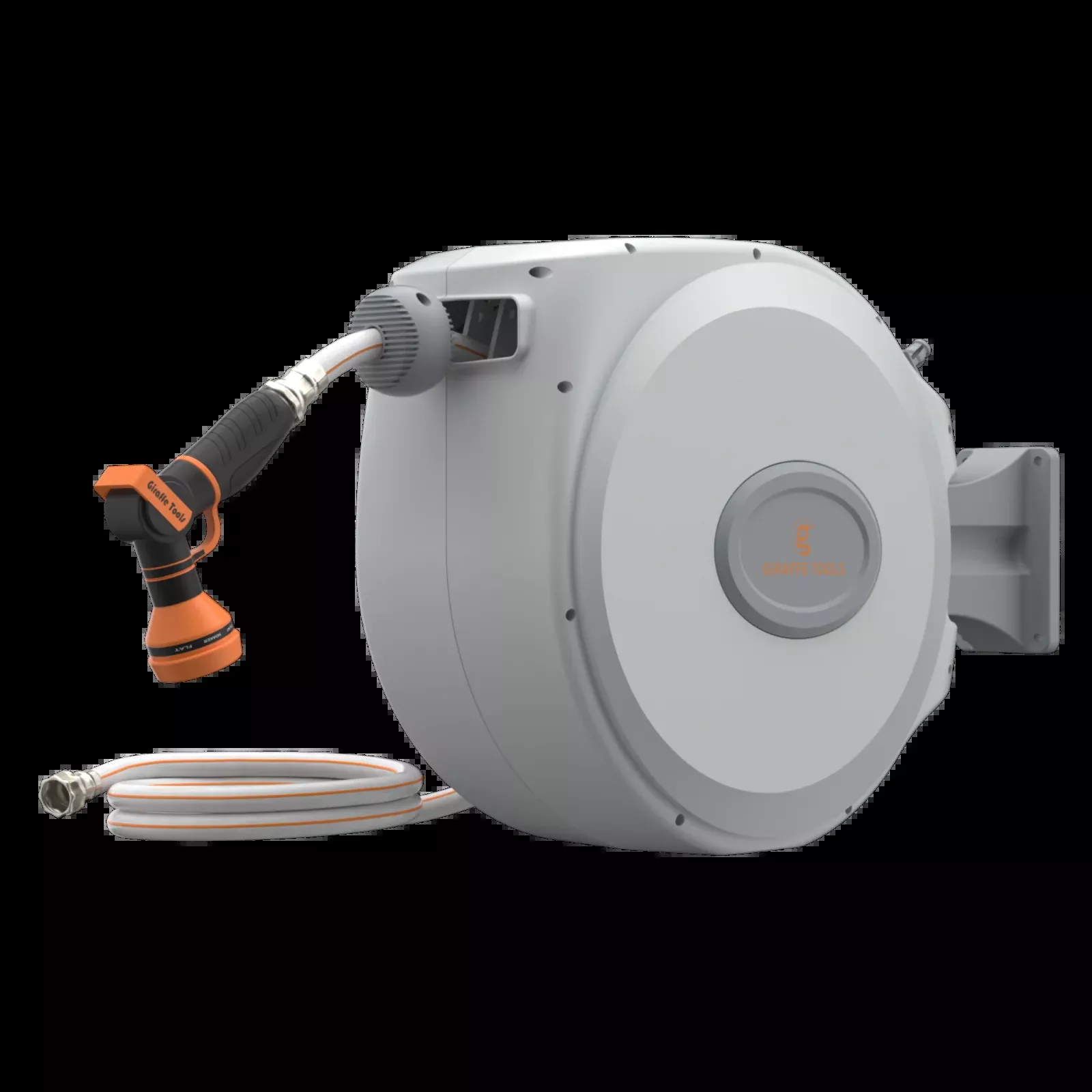 Retractable Garden Hose Reel with Auto-Rewind, 5/8 in x 65 ft