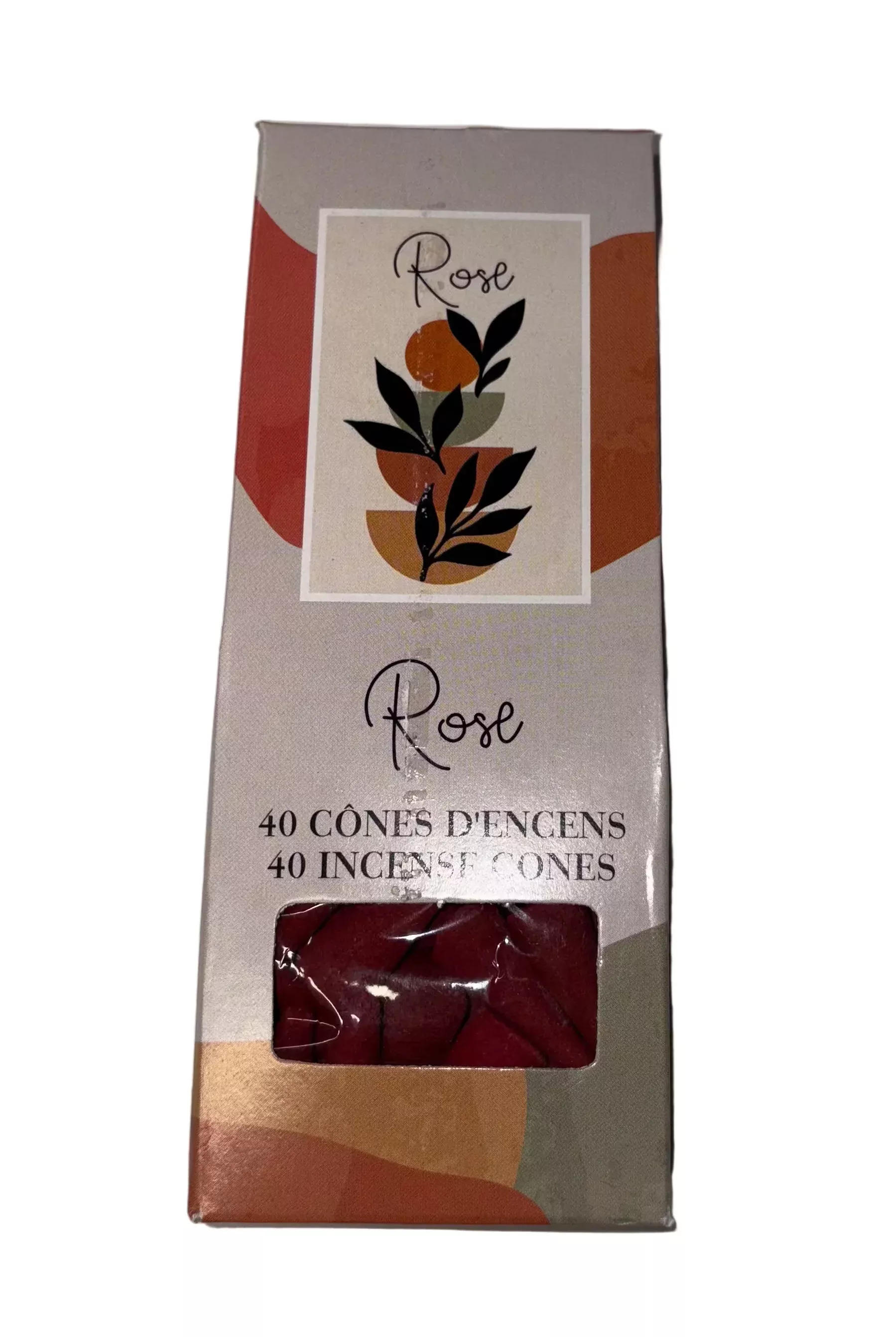 Rose Incense Cones 40 pcs