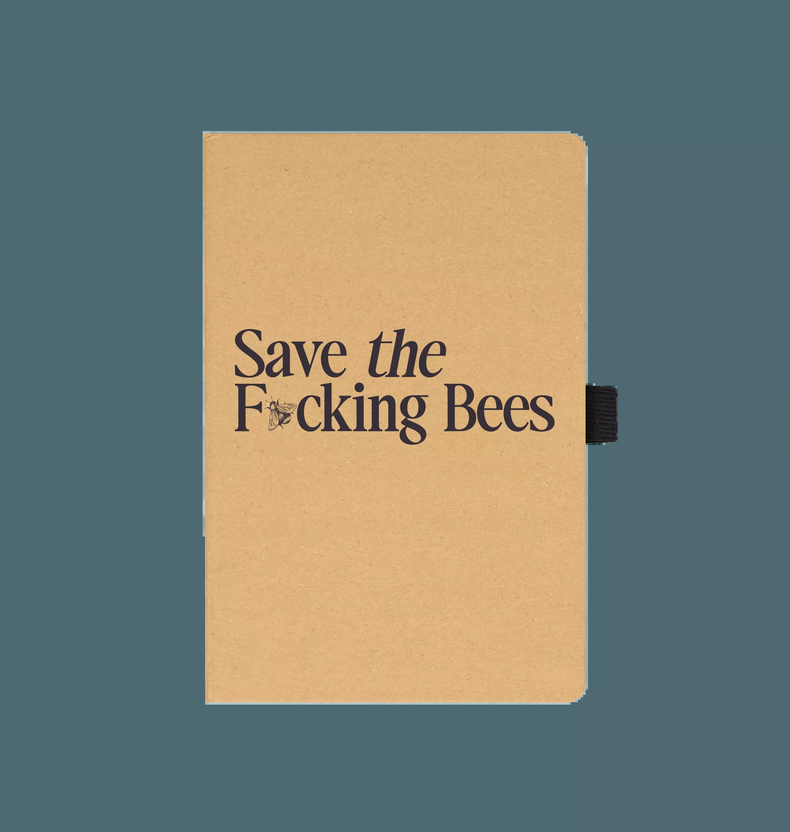 Save The F*cking Bees Kraft Paper Notebook