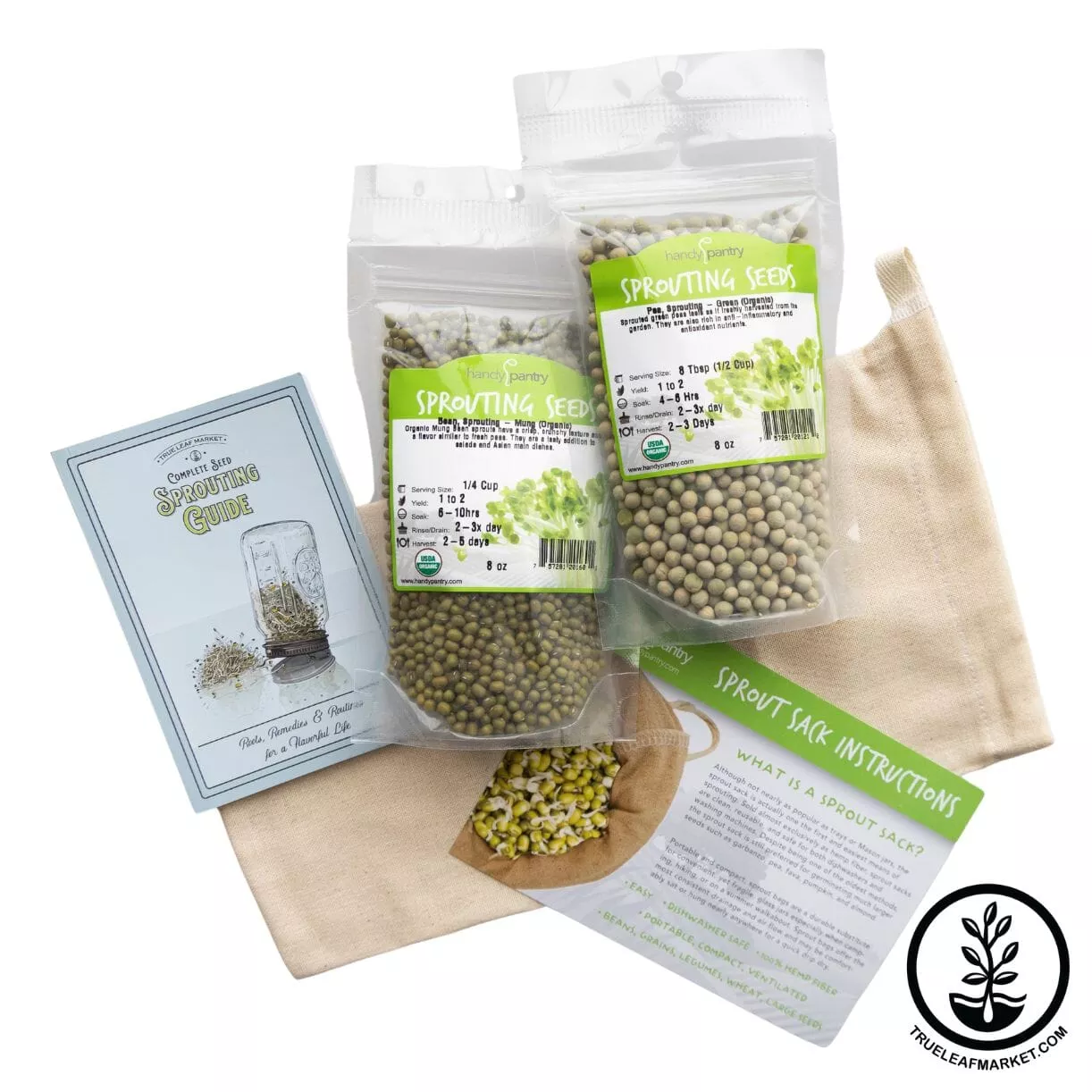 Sprout Sack Kit Combo - Seed Sprouter Bag