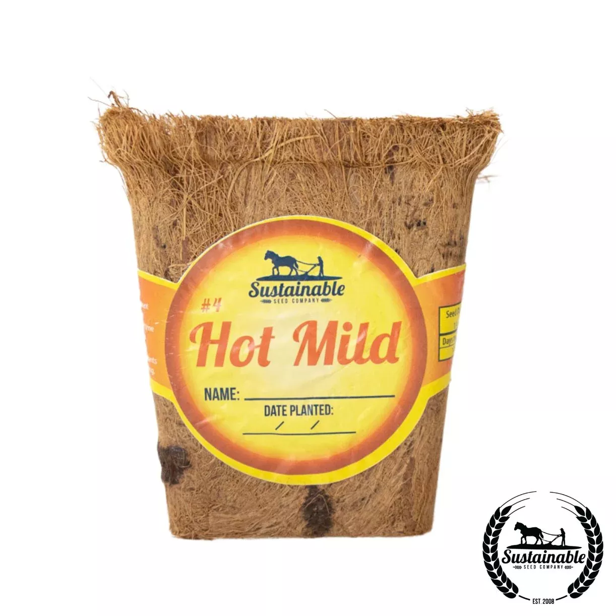 Sustainable Coco Coir Pots - Square - Pepper Hot Mild
