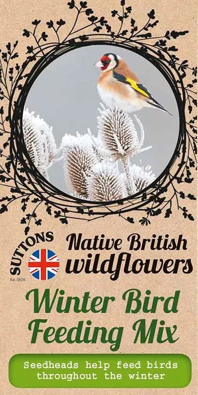 Suttons Seeds - Native British Wildflowers ‘Winter Bird Feeding Mix’